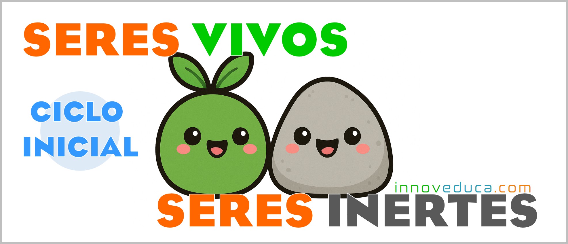 Seres vivos e inertes: ciclo inicial