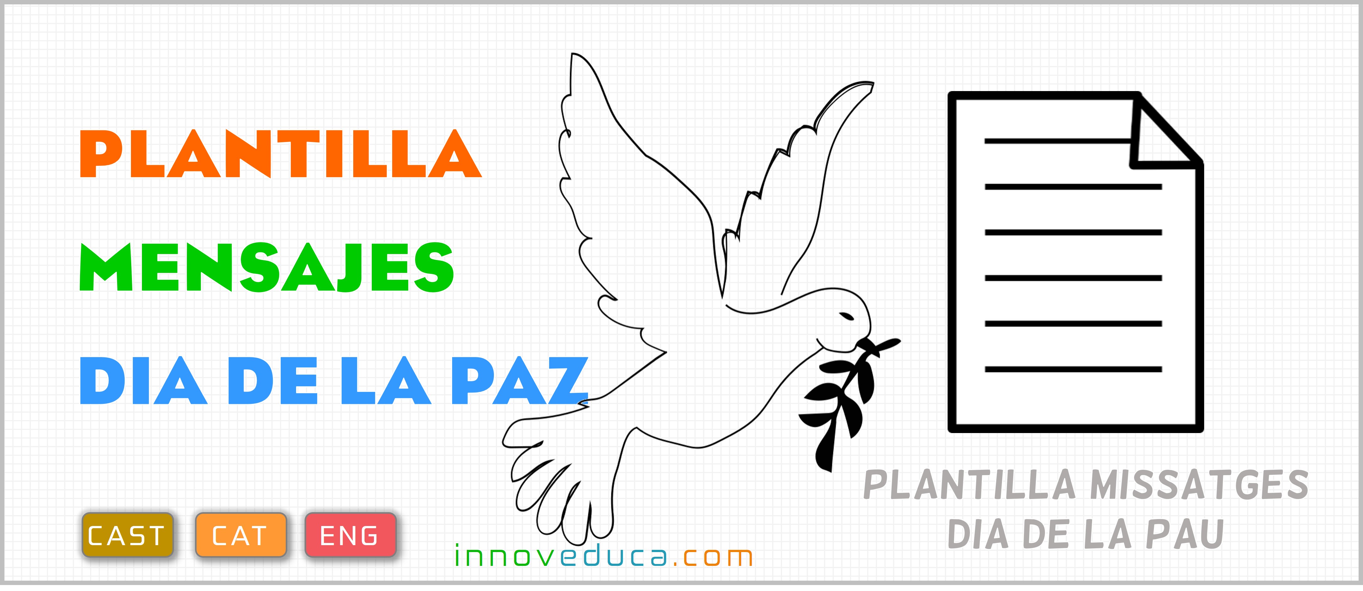 Día de la paz – Plantillas para escribir mensajes